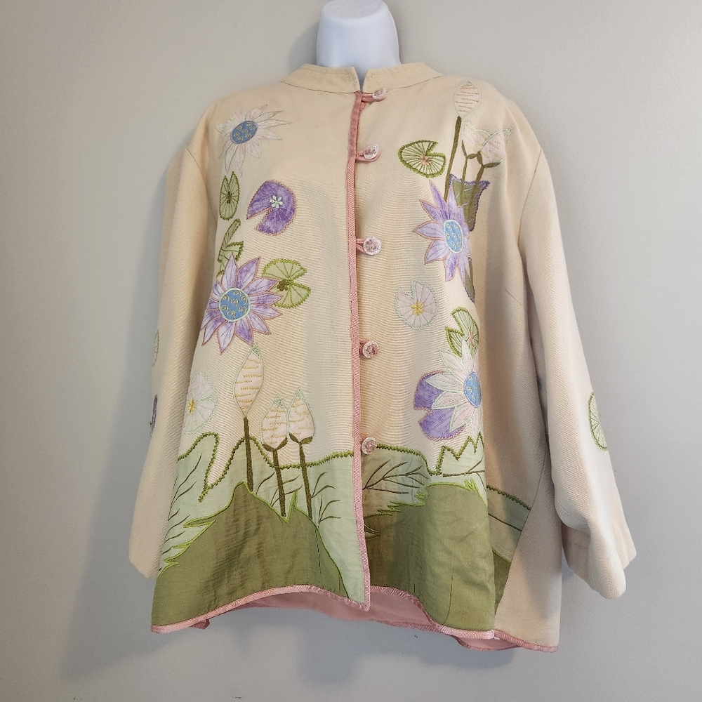Indigo Moon Elegant Cream Jacket